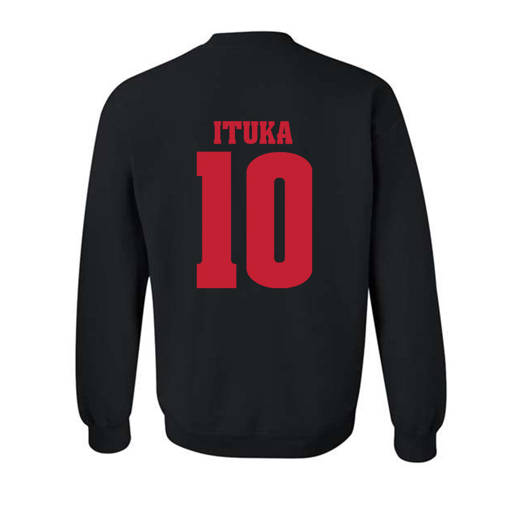 Wisconsin - NCAA Football : Gideon Ituka - Classic Shersey Crewneck Sweatshirt-1