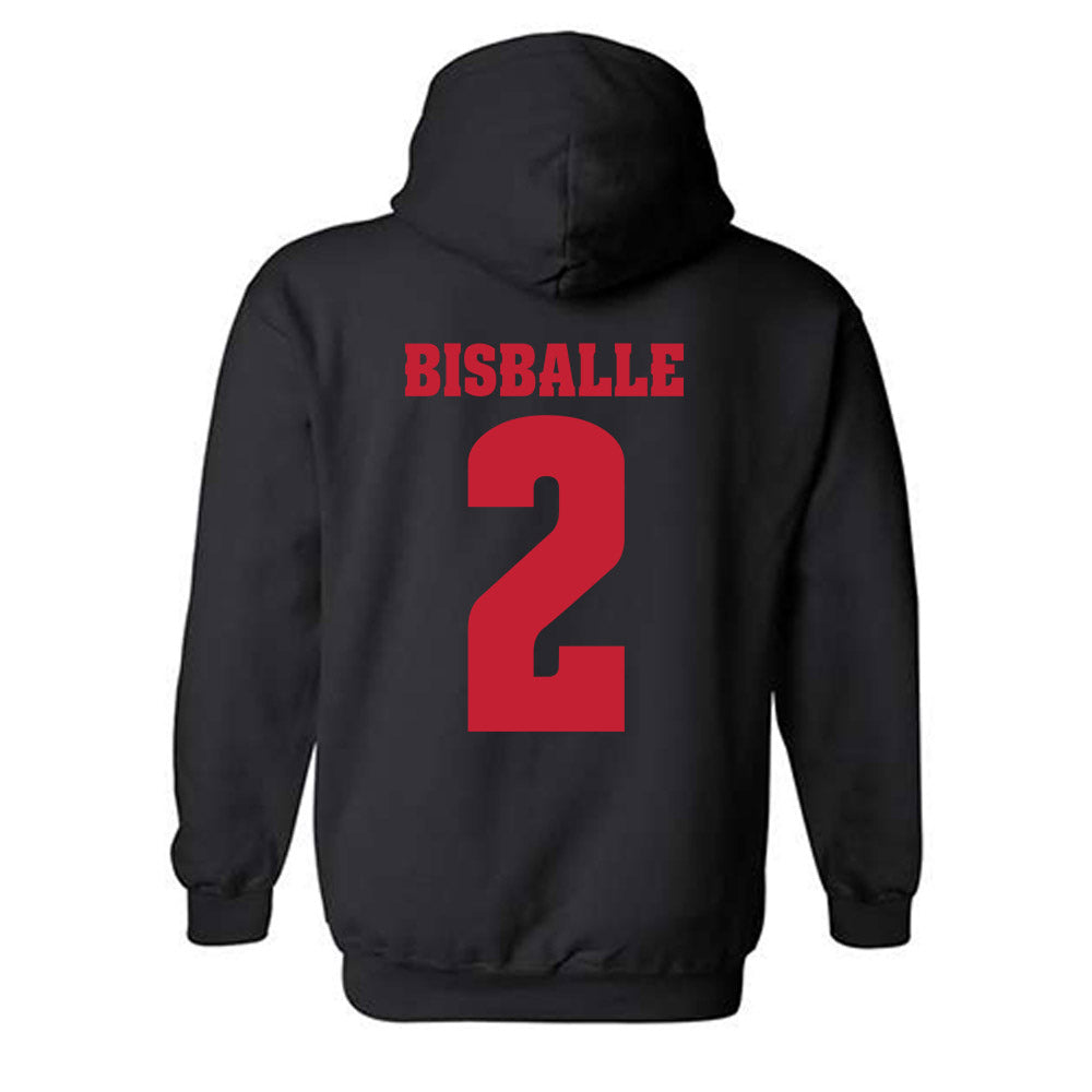 Wisconsin - NCAA Women's Basketball : Alie Bisballe - Classic Shersey Hooded Sweatshirt-1