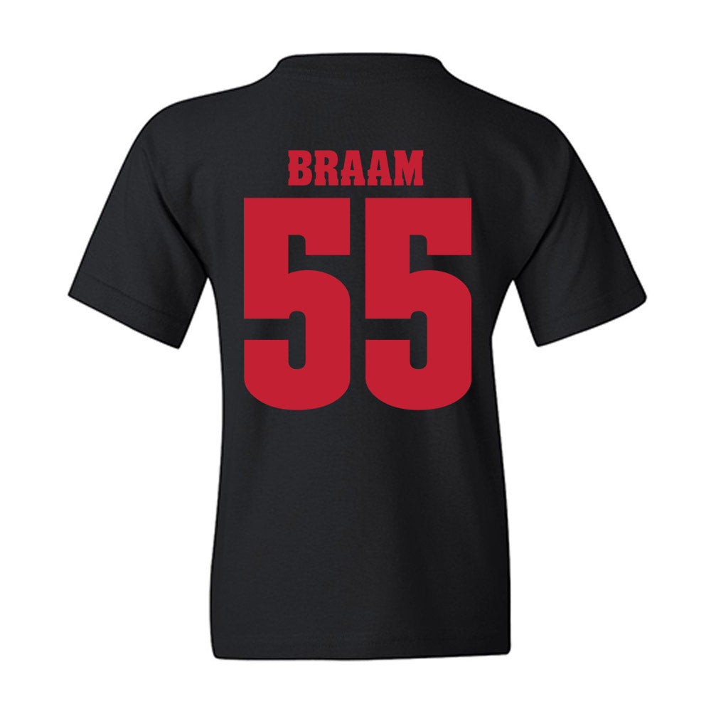 Wisconsin - NCAA Football : Drew Braam - Classic Shersey Youth T-Shirt-1