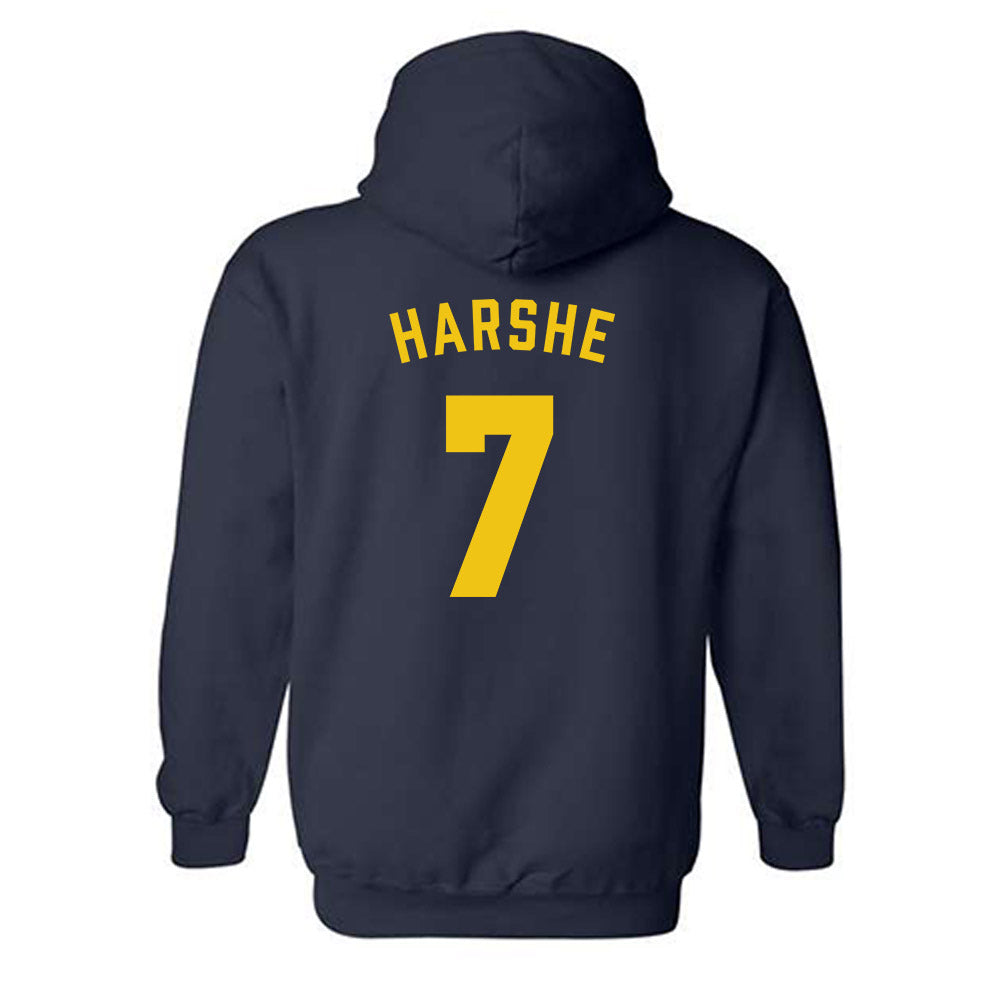 Michigan - NCAA Women's Soccer : Beanie Harshe - Classic Shersey Hooded Sweatshirt-1