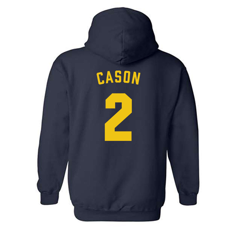 Michigan - NCAA Men's Basketball : Lorenzo Cason - Classic Shersey Hooded Sweatshirt-1