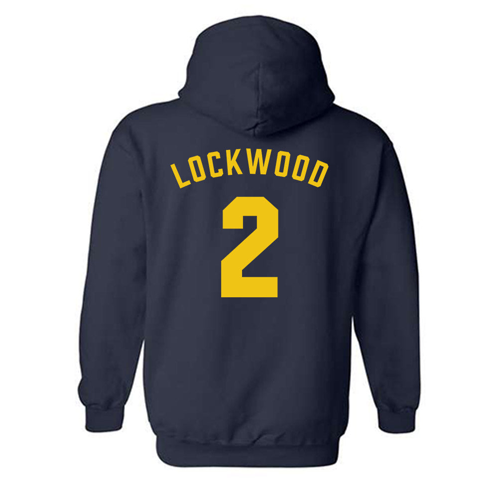 Michigan - NCAA Men's Lacrosse : Bo Lockwood - Classic Shersey Hooded Sweatshirt-1