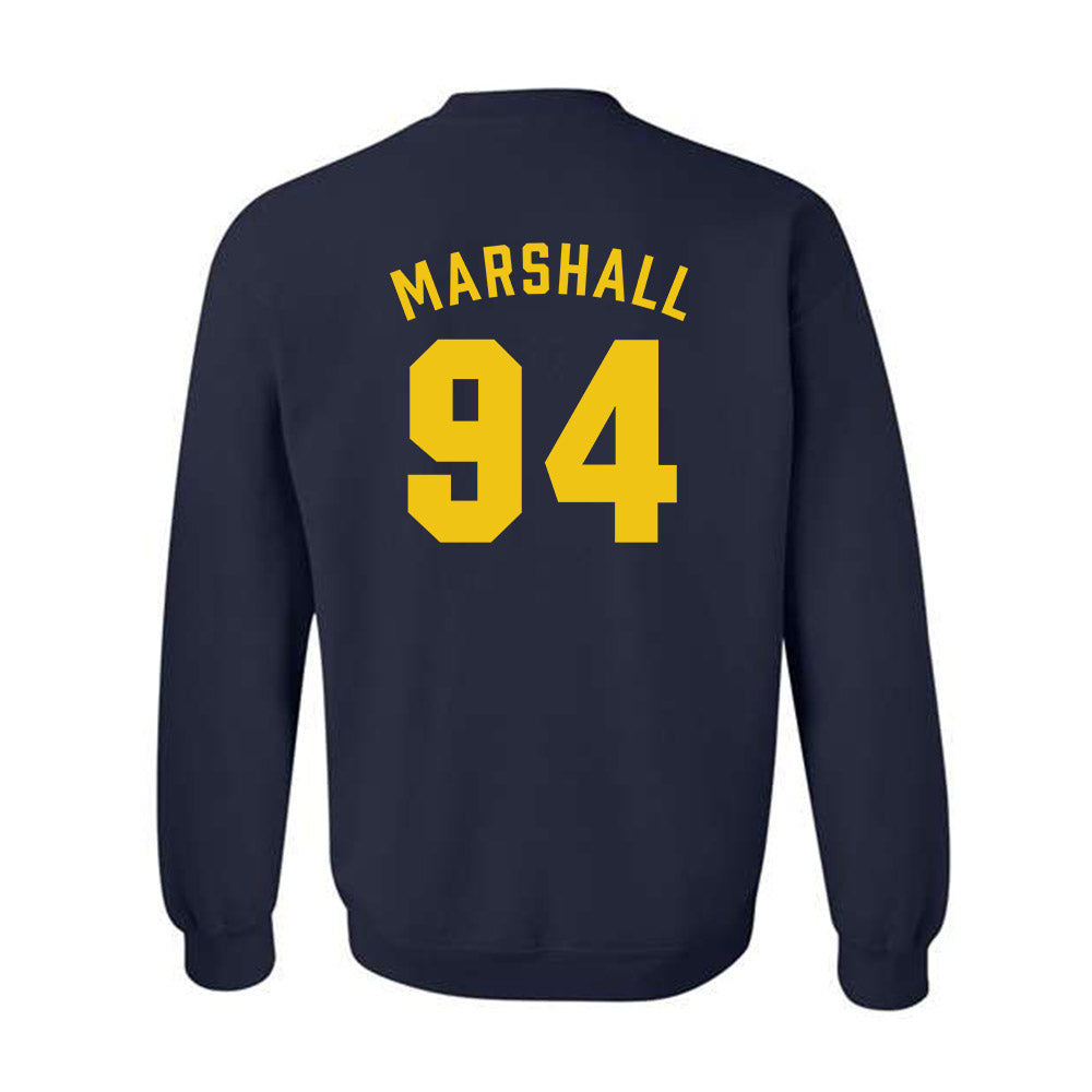 Michigan - NCAA Football : Nate Marshall - Classic Shersey Crewneck Sweatshirt-1