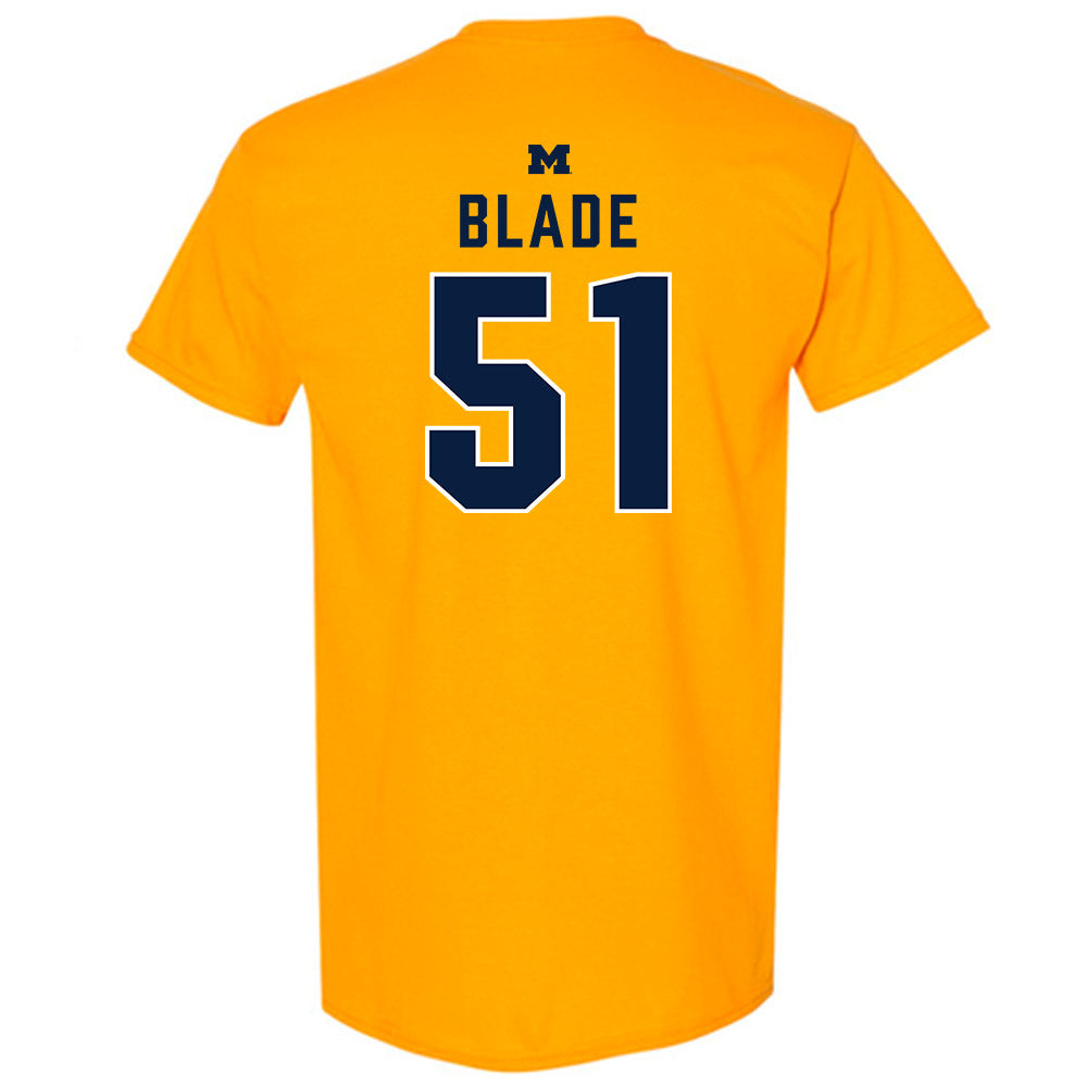Michigan - NCAA Football : McHale Blade - Classic Shersey T-Shirt-1