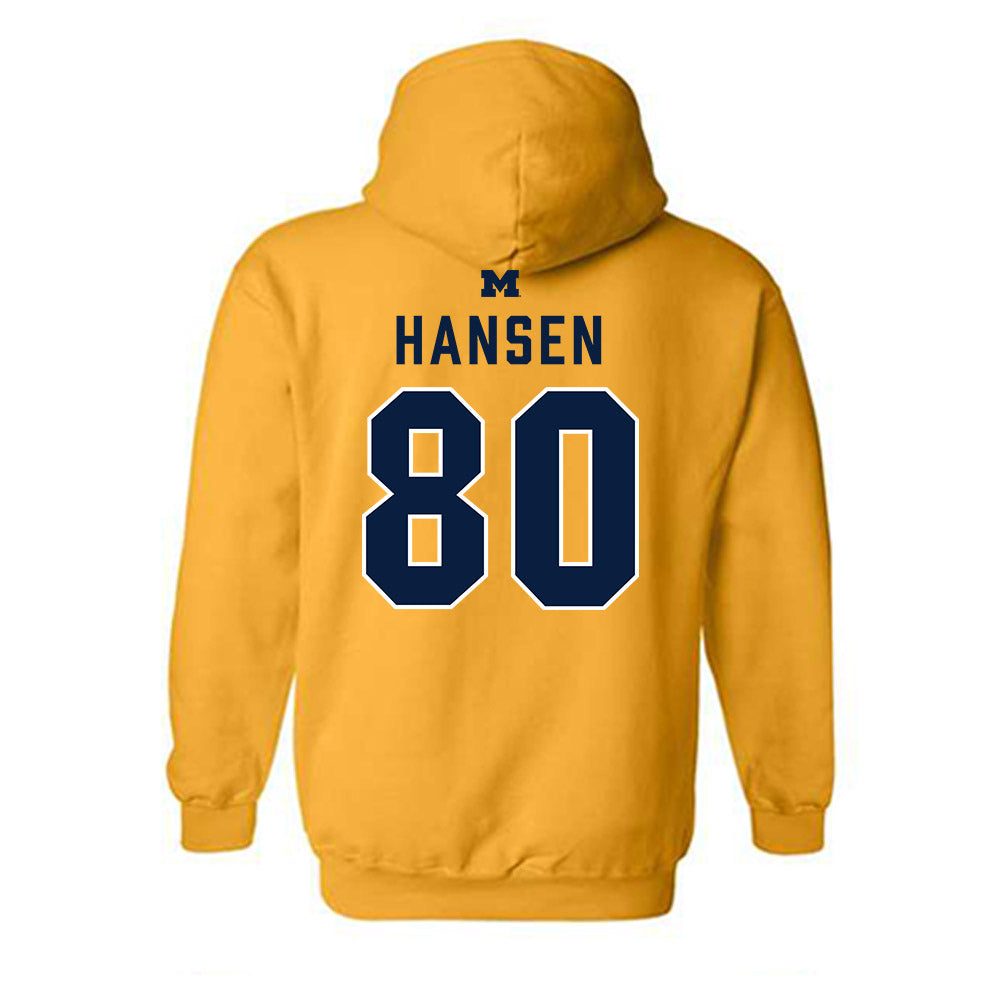 Michigan - NCAA Football : Hogan Hansen - Classic Shersey Hooded Sweatshirt-1