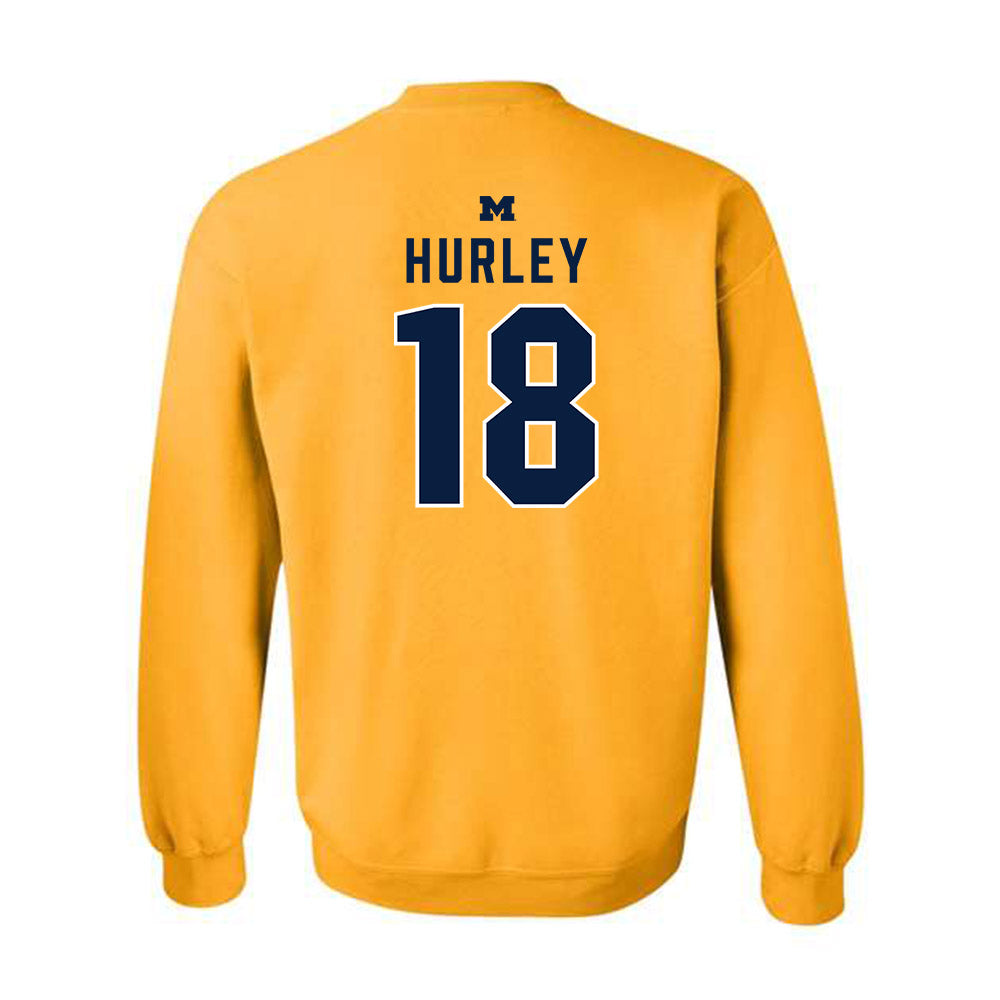 Michigan - NCAA Football : Colin Hurley - Classic Shersey Crewneck Sweatshirt-1