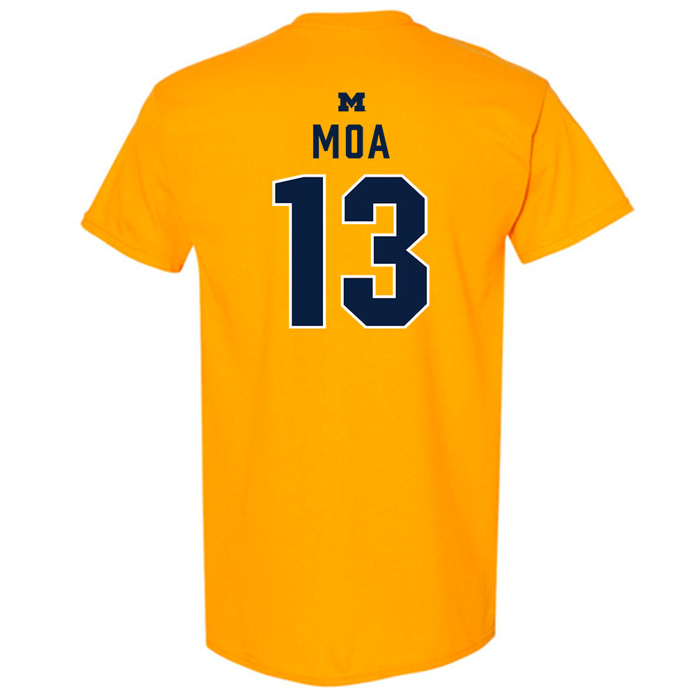 Michigan - NCAA Football : Aisea Moa - Classic Shersey T-Shirt-1