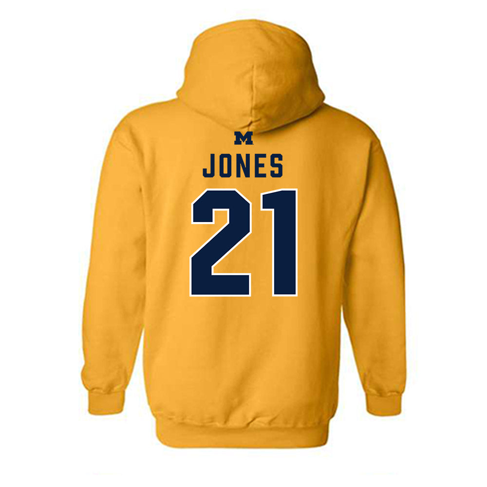 Michigan - NCAA Women's Soccer : Vickie Jones - Classic Shersey Hooded Sweatshirt-1