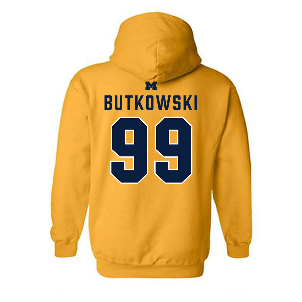 Michigan - NCAA Football : Trey Butkowski - Classic Shersey Hooded Sweatshirt-1