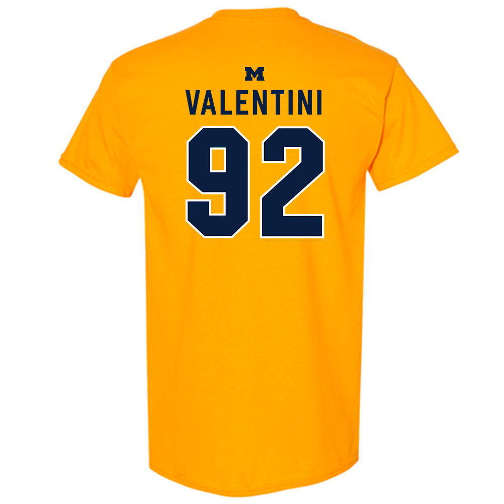 Michigan - NCAA Men's Ice Hockey : Adam Valentini - Classic Shersey T-Shirt-1