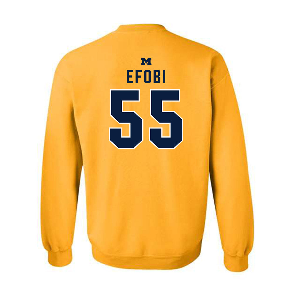 Michigan - NCAA Football : Nathan Efobi - Classic Shersey Crewneck Sweatshirt-1