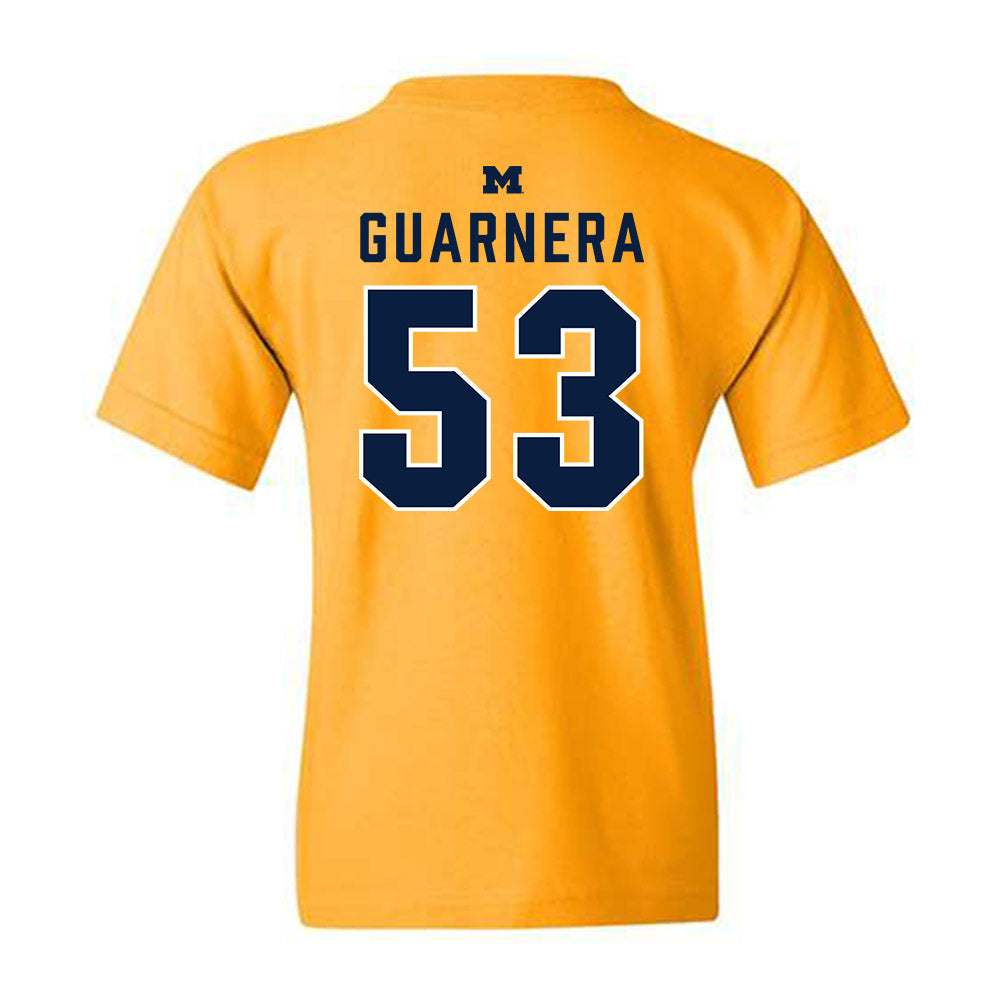 Michigan - NCAA Football : Jake Guarnera - Classic Shersey Youth T-Shirt-1