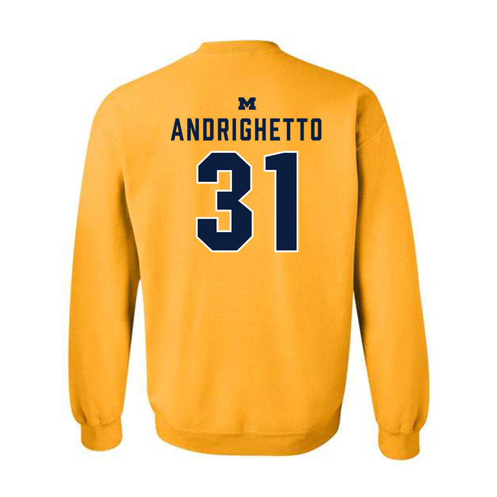 Michigan - NCAA Football : Nico Andrighetto - Classic Shersey Crewneck Sweatshirt-1