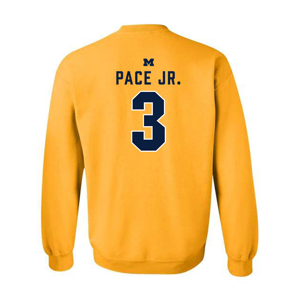Michigan - NCAA Baseball : Greg Pace Jr. - Classic Shersey Crewneck Sweatshirt-1