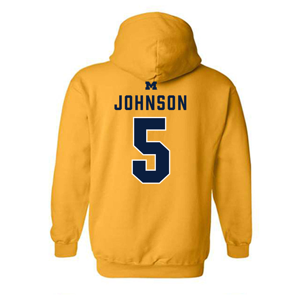 Michigan - NCAA Women's Volleyball : Lydia Johnson - Classic Shersey Hooded Sweatshirt-1