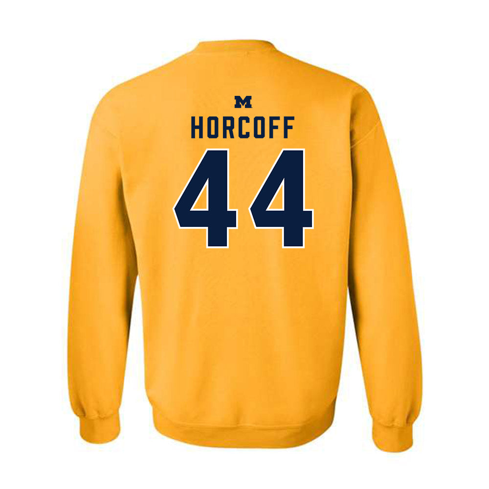 Michigan - NCAA Men's Ice Hockey : Will Horcoff - Classic Shersey Crewneck Sweatshirt-1