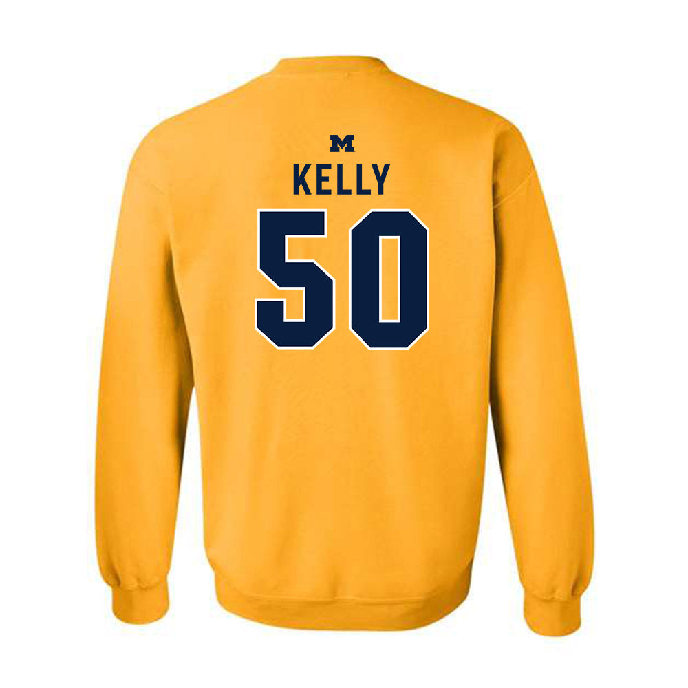 Michigan - NCAA Men's Lacrosse : Michael Kelly - Classic Shersey Crewneck Sweatshirt-1