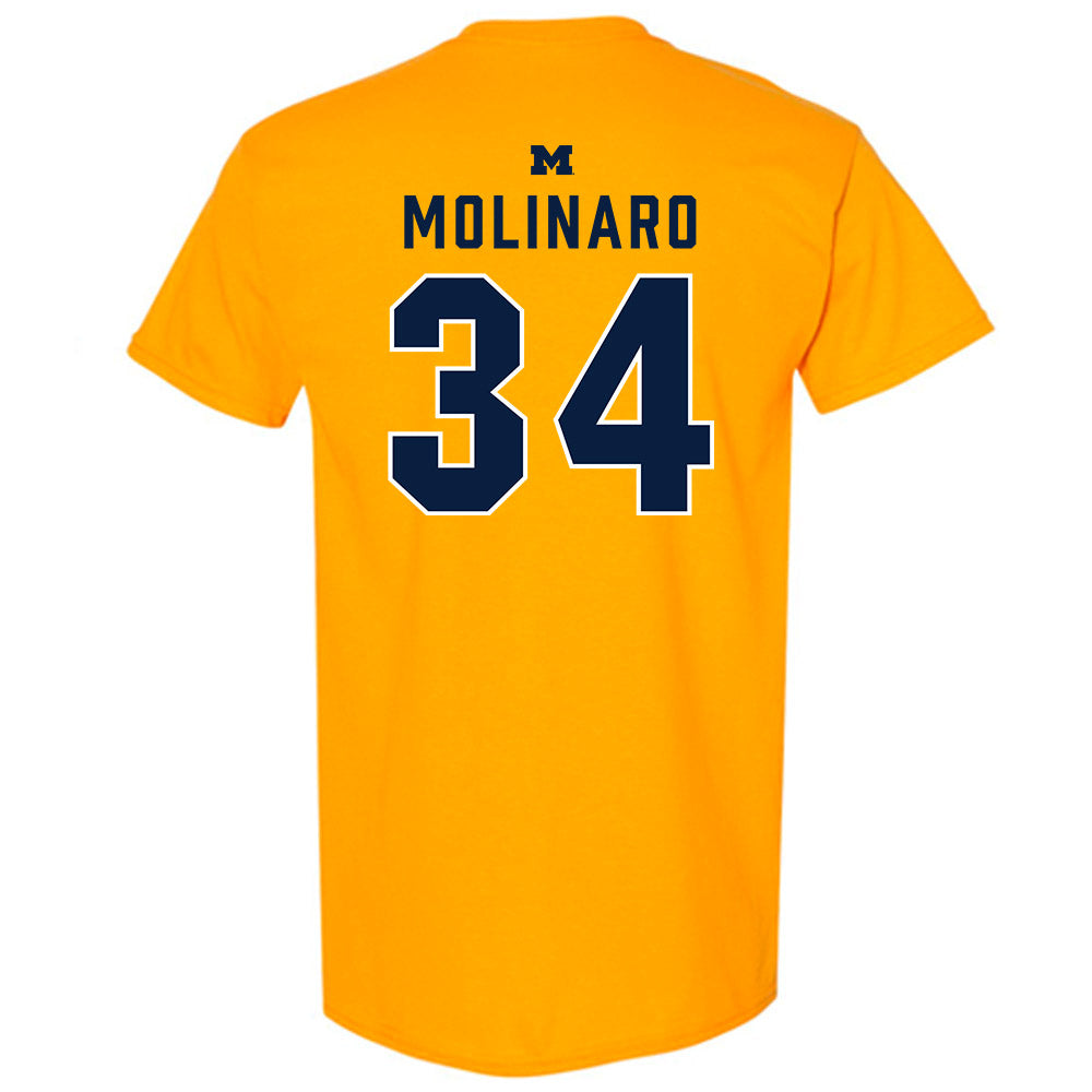Michigan - NCAA Men's Ice Hockey : Julian Molinaro - Classic Shersey T-Shirt-1