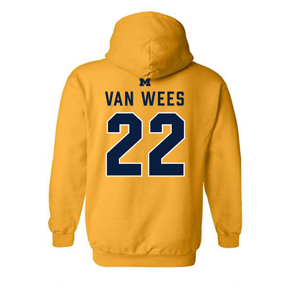 Michigan - NCAA Women's Lacrosse : Truus van Wees - Classic Shersey Hooded Sweatshirt-1