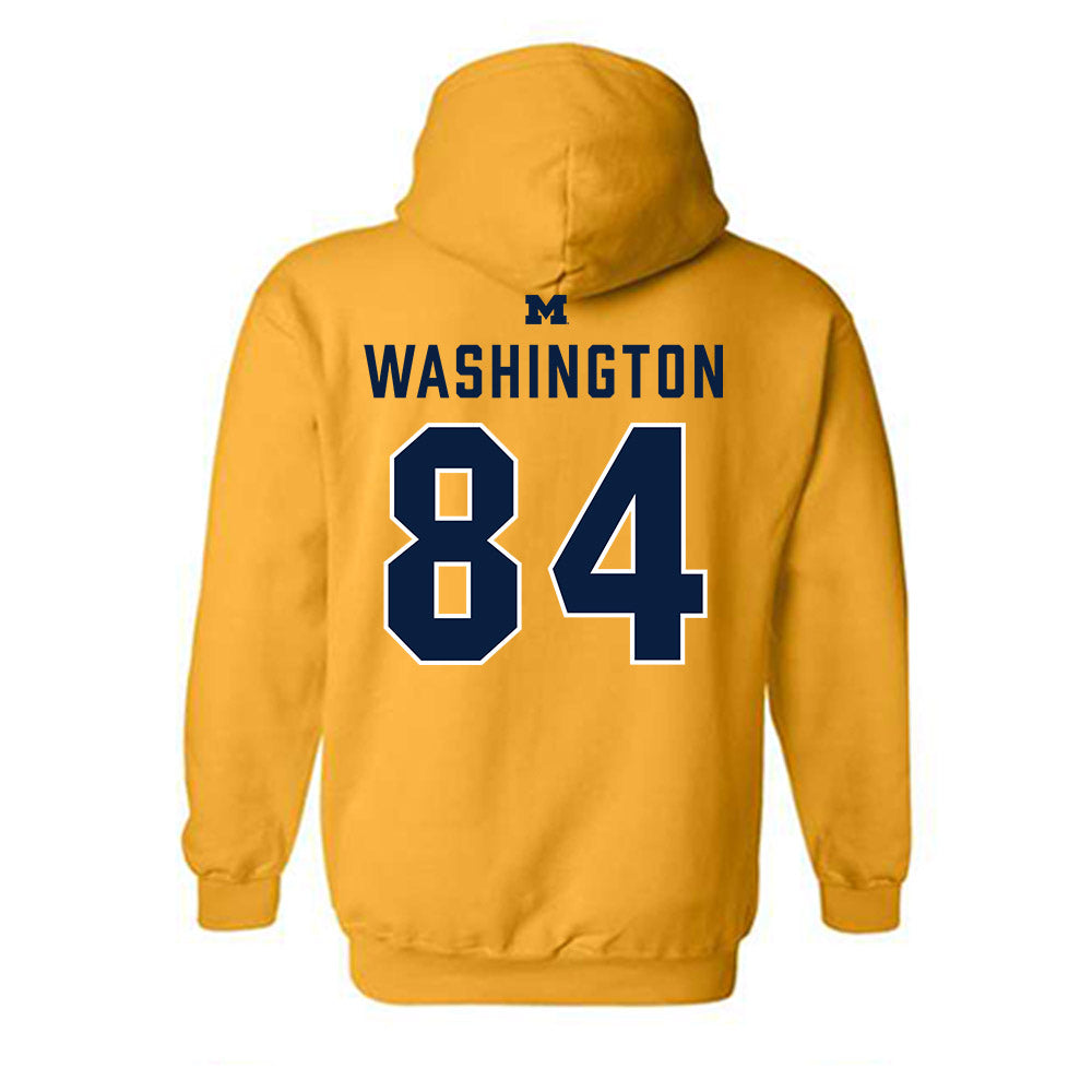 Michigan - NCAA Football : Jacob Washington - Classic Shersey Hooded Sweatshirt-1