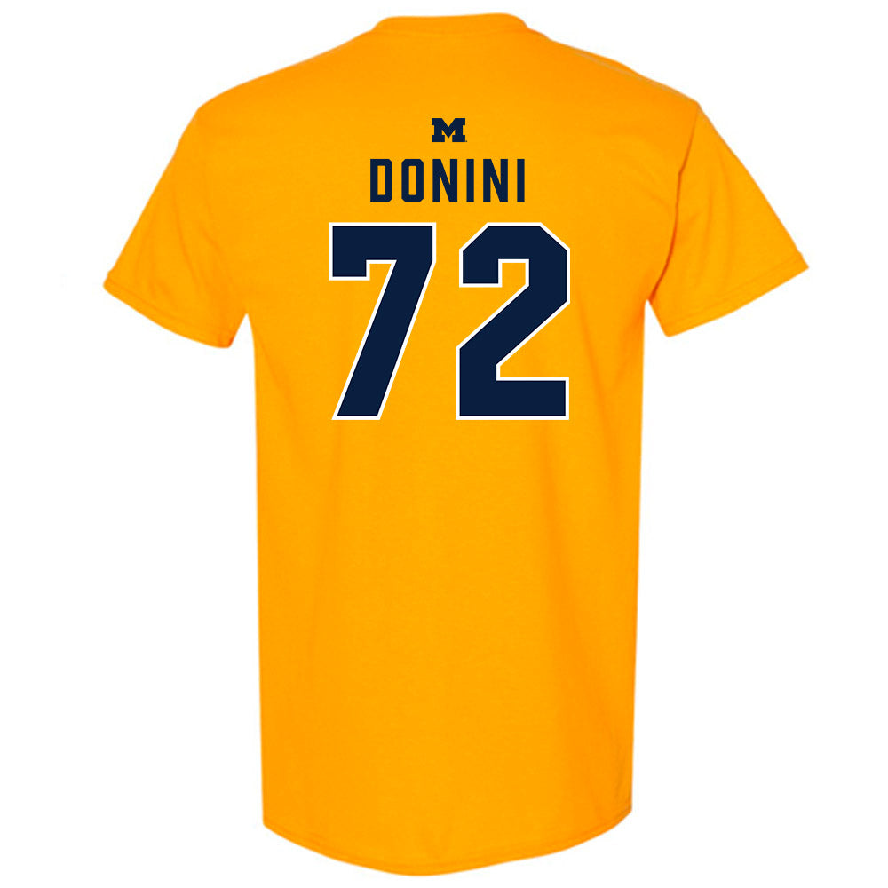 Michigan - NCAA Football : Peter Donini - Classic Shersey T-Shirt-1