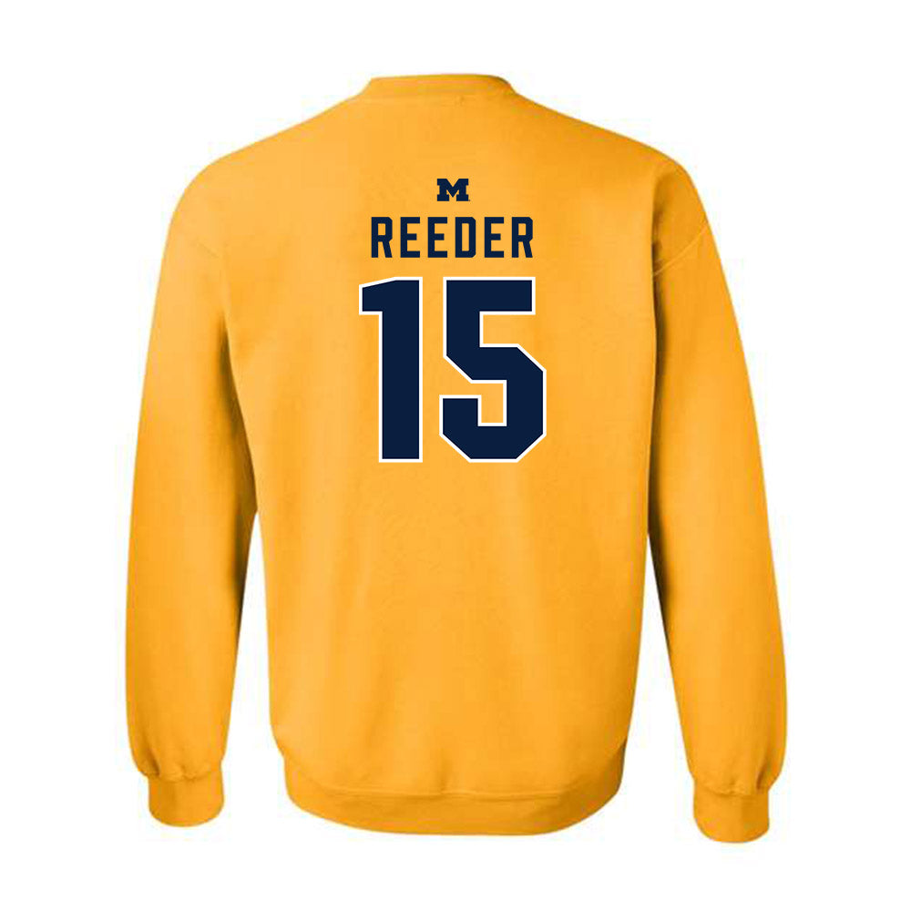 Michigan - NCAA Football : Aden Reeder - Classic Shersey Crewneck Sweatshirt-1