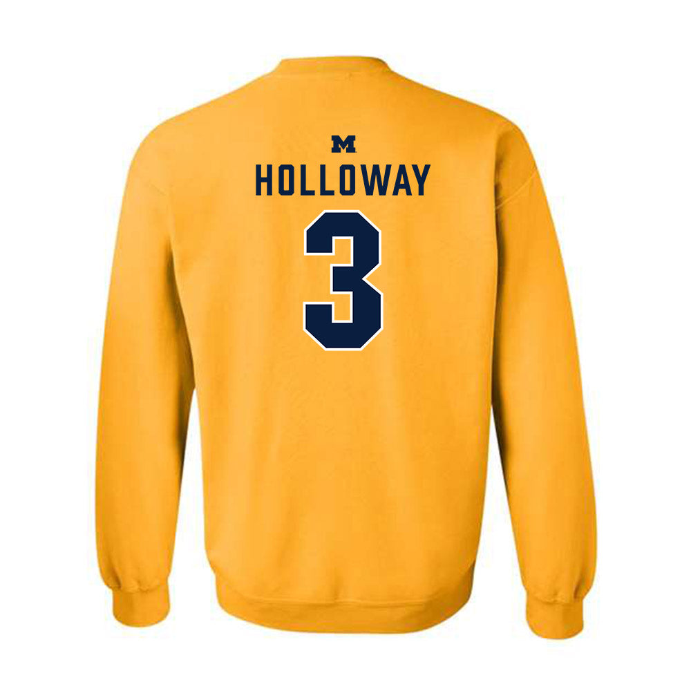 Michigan - NCAA Women's Basketball : Mila Holloway - Classic Shersey Crewneck Sweatshirt-1