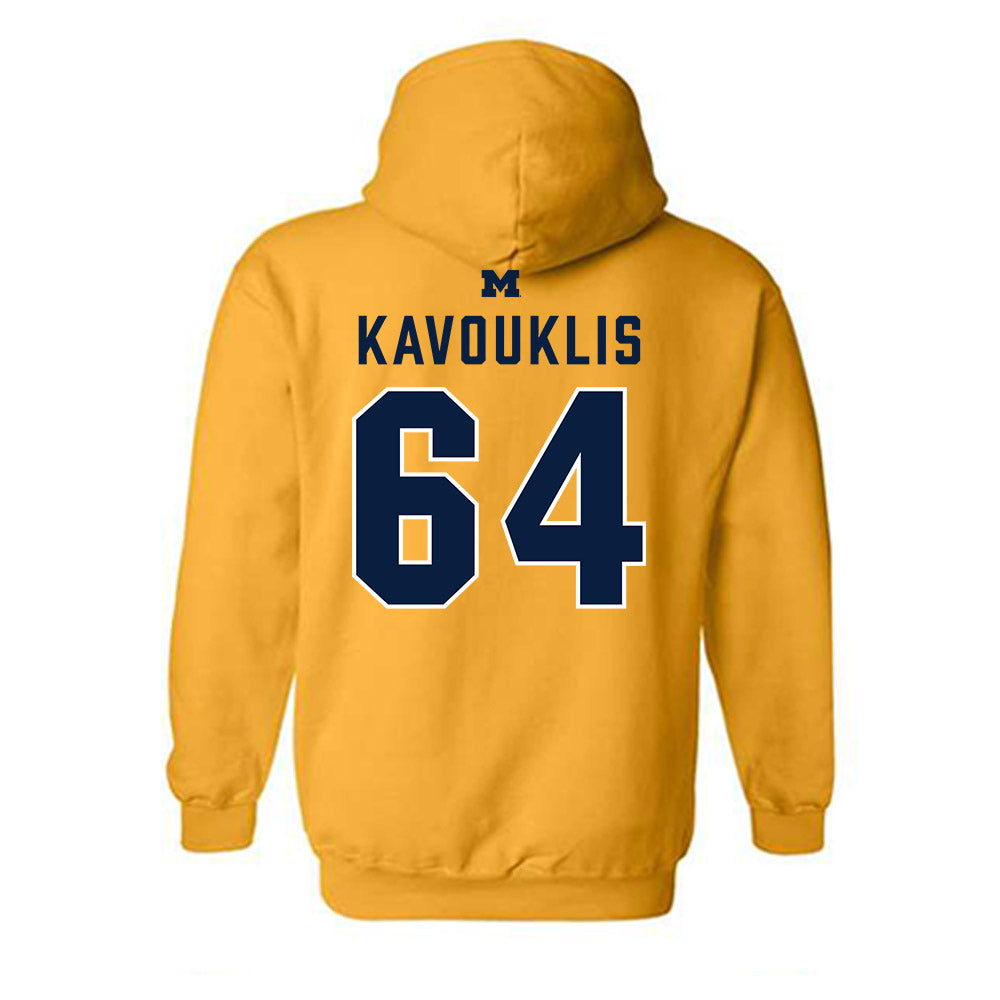 Michigan - NCAA Football : James Kavouklis - Classic Shersey Hooded Sweatshirt-1