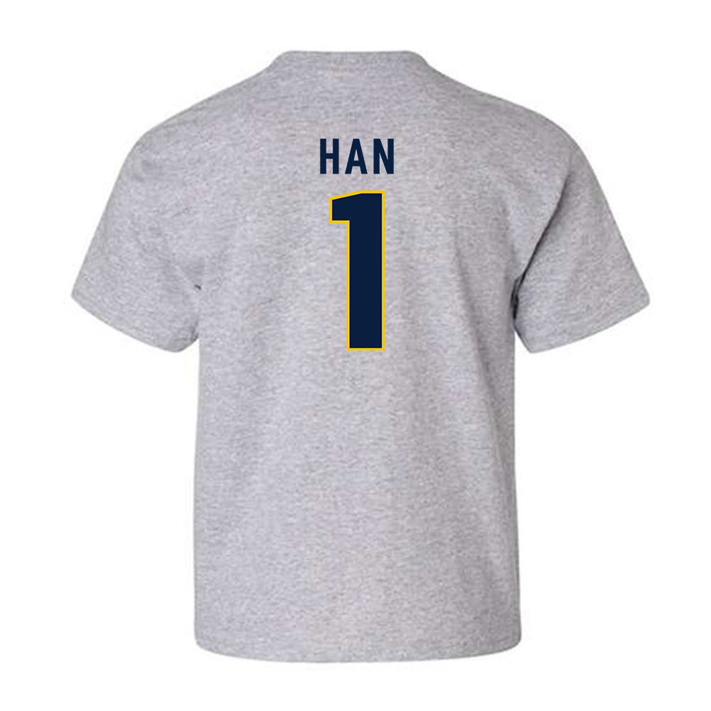 Michigan - NCAA Men's Lacrosse : Matt Han - Classic Shersey Youth T-Shirt-1