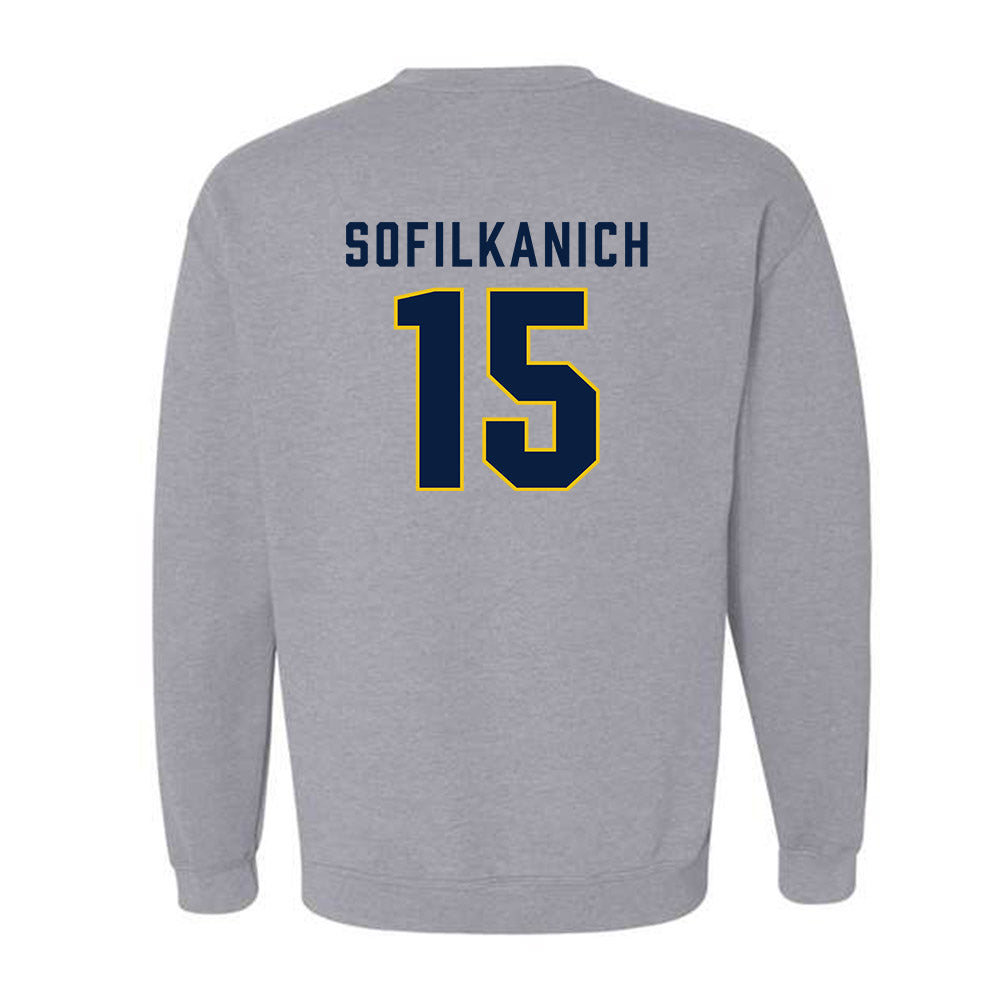 Michigan - NCAA Women's Basketball : Ashley Sofilkanich - Classic Shersey Crewneck Sweatshirt-1