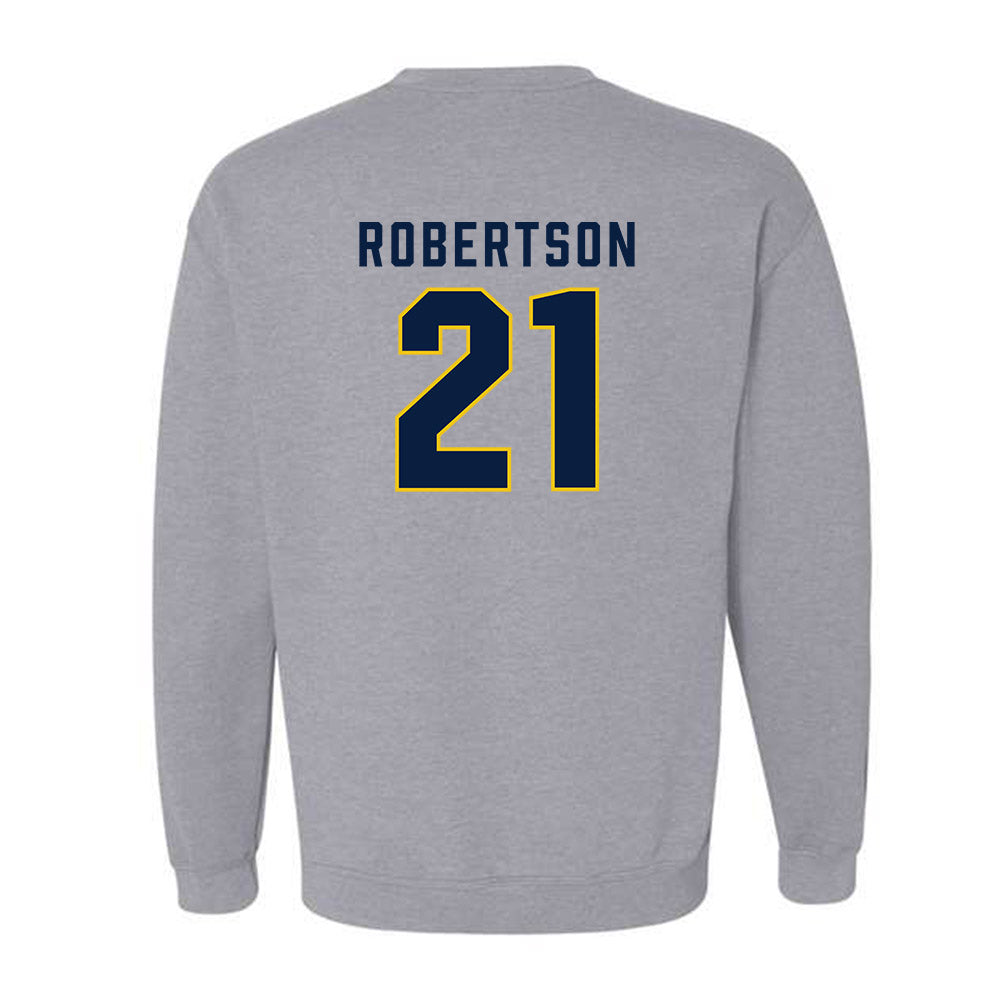 Michigan - NCAA Men's Ice Hockey : Ben Robertson - Classic Shersey Crewneck Sweatshirt-1