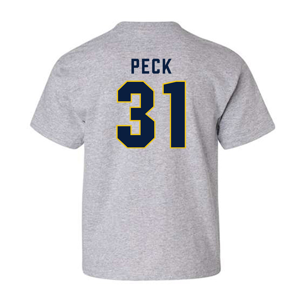 Michigan - NCAA Men's Ice Hockey : Stephen Peck - Classic Shersey Youth T-Shirt-1
