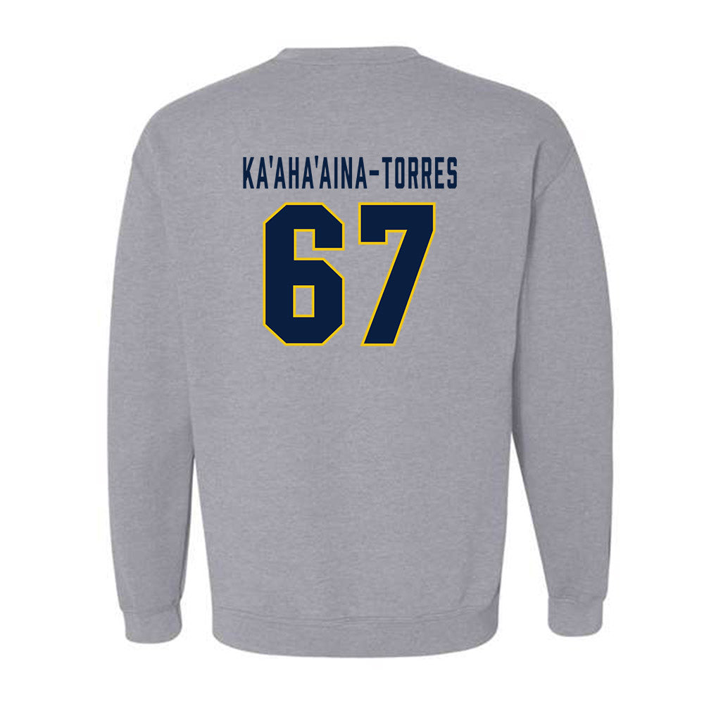 Michigan - NCAA Football : Houston Ka'aha'aina-Torres - Classic Shersey Crewneck Sweatshirt-1
