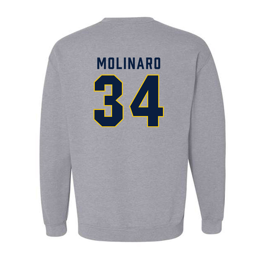 Michigan - NCAA Men's Ice Hockey : Julian Molinaro - Classic Shersey Crewneck Sweatshirt-1