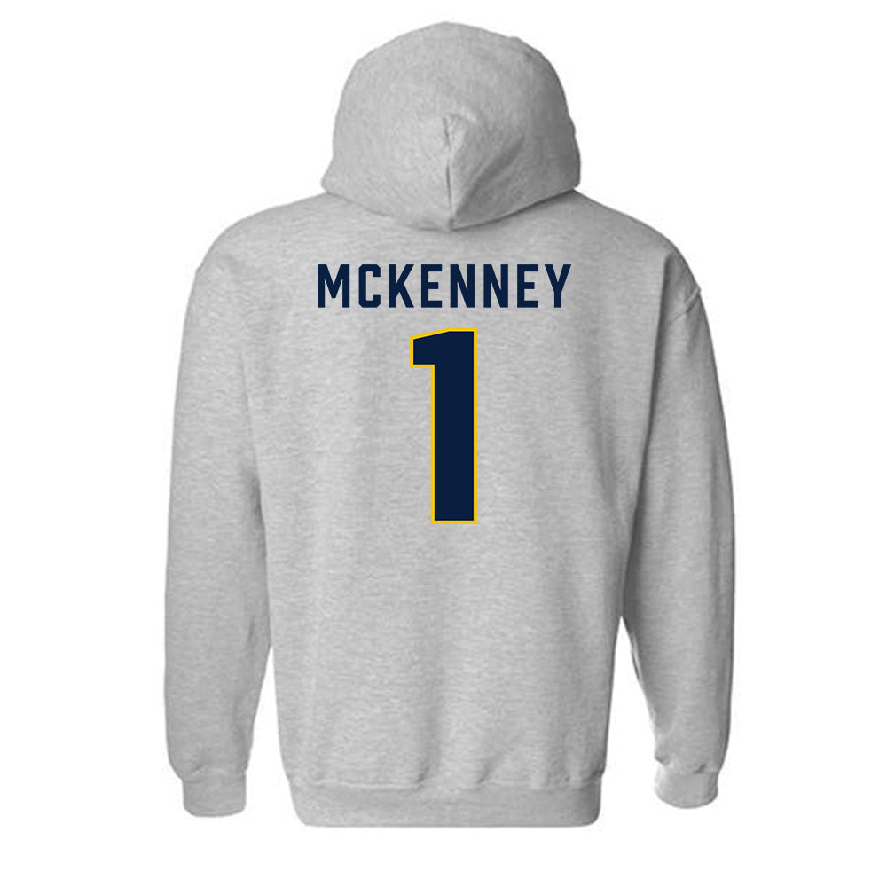 Michigan - NCAA Men's Basketball : Trey McKenney - Classic Shersey Hooded Sweatshirt-1