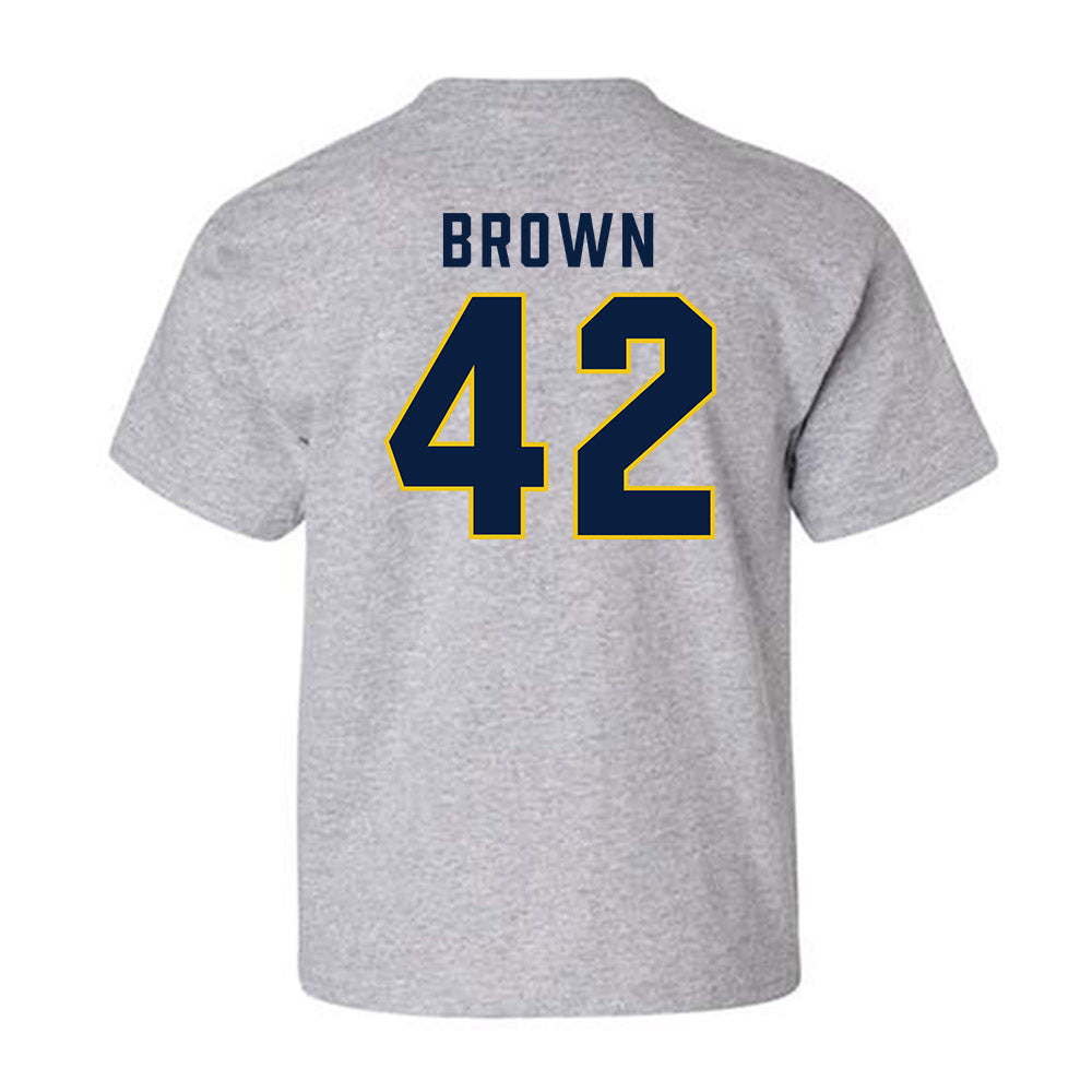 Michigan - NCAA Baseball : Justin Brown - Classic Shersey Youth T-Shirt-1