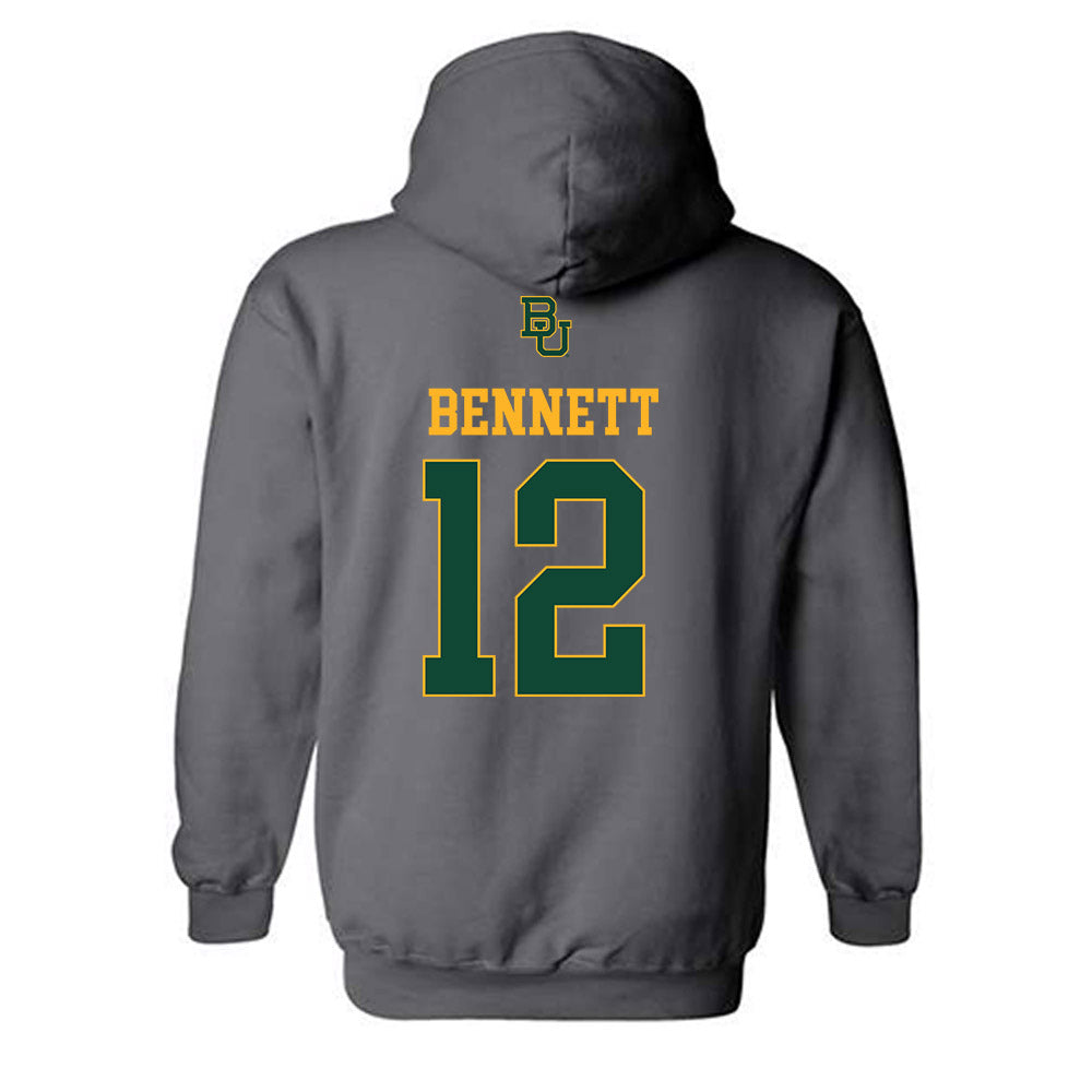 Baylor - NCAA Football : Nate Bennett - Sports Shersey Hooded Sweatshirt-1
