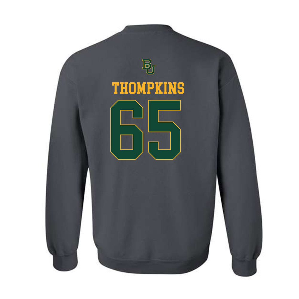 Baylor - NCAA Football : Sean Thompkins - Sports Shersey Crewneck Sweatshirt-1