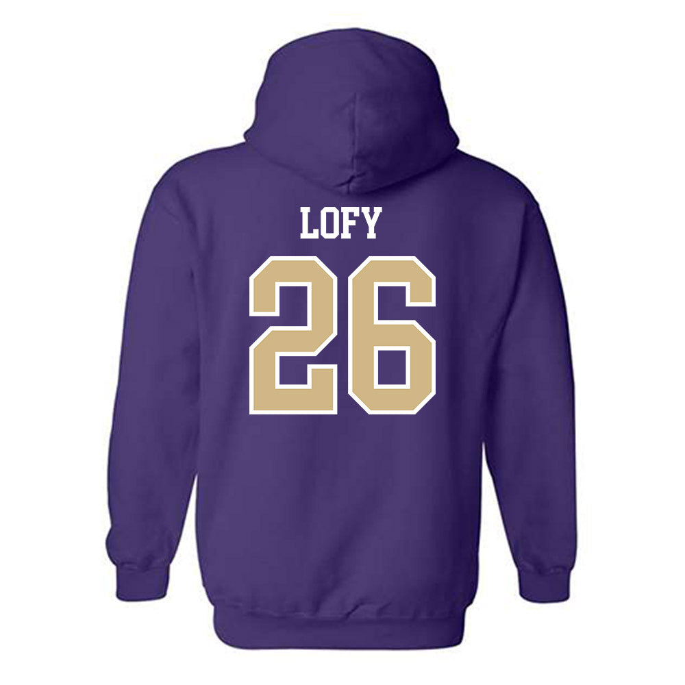 Washington - NCAA Men's Soccer : Connor Lofy - Classic Shersey Hooded Sweatshirt-1