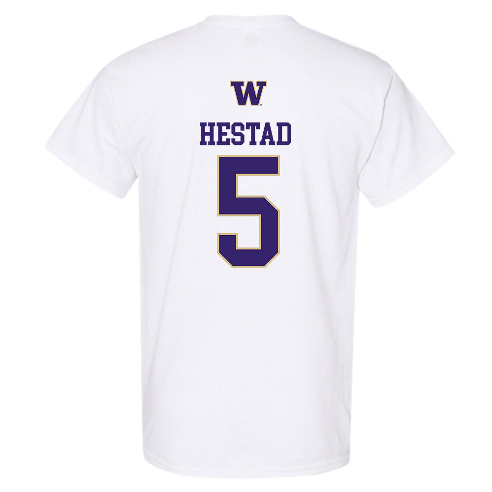 Washington - NCAA Men's Soccer : Asher Hestad - Sports Shersey T-Shirt-1