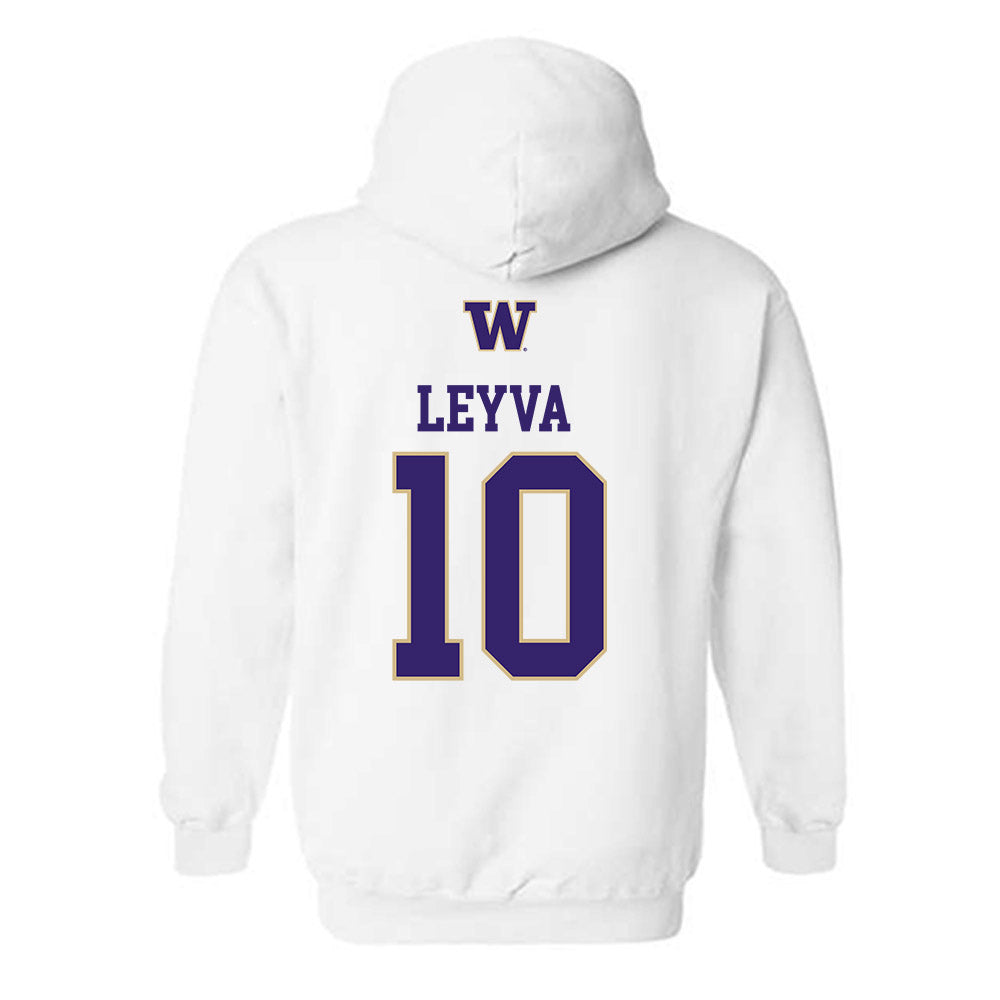 Washington - NCAA Women's Soccer : Andrea Leyva - Sports Shersey Hooded Sweatshirt-1