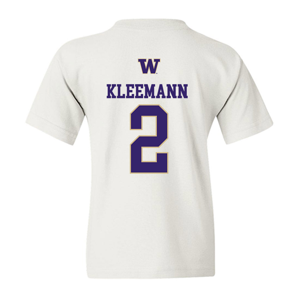 Washington - NCAA Men's Soccer : Philip Kleemann - Sports Shersey Youth T-Shirt-1