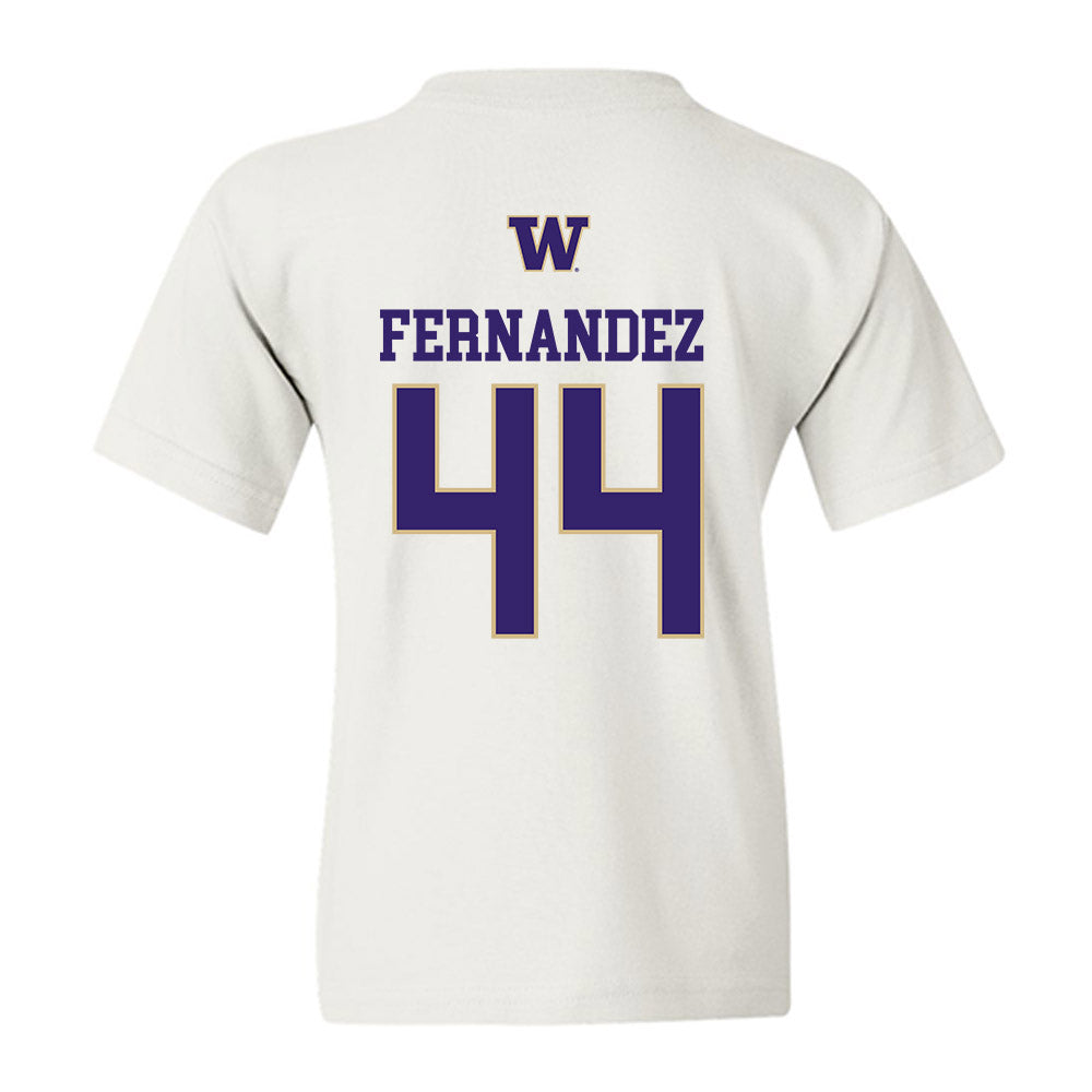Washington - NCAA Men's Soccer : Gabe Fernandez - Sports Shersey Youth T-Shirt-1