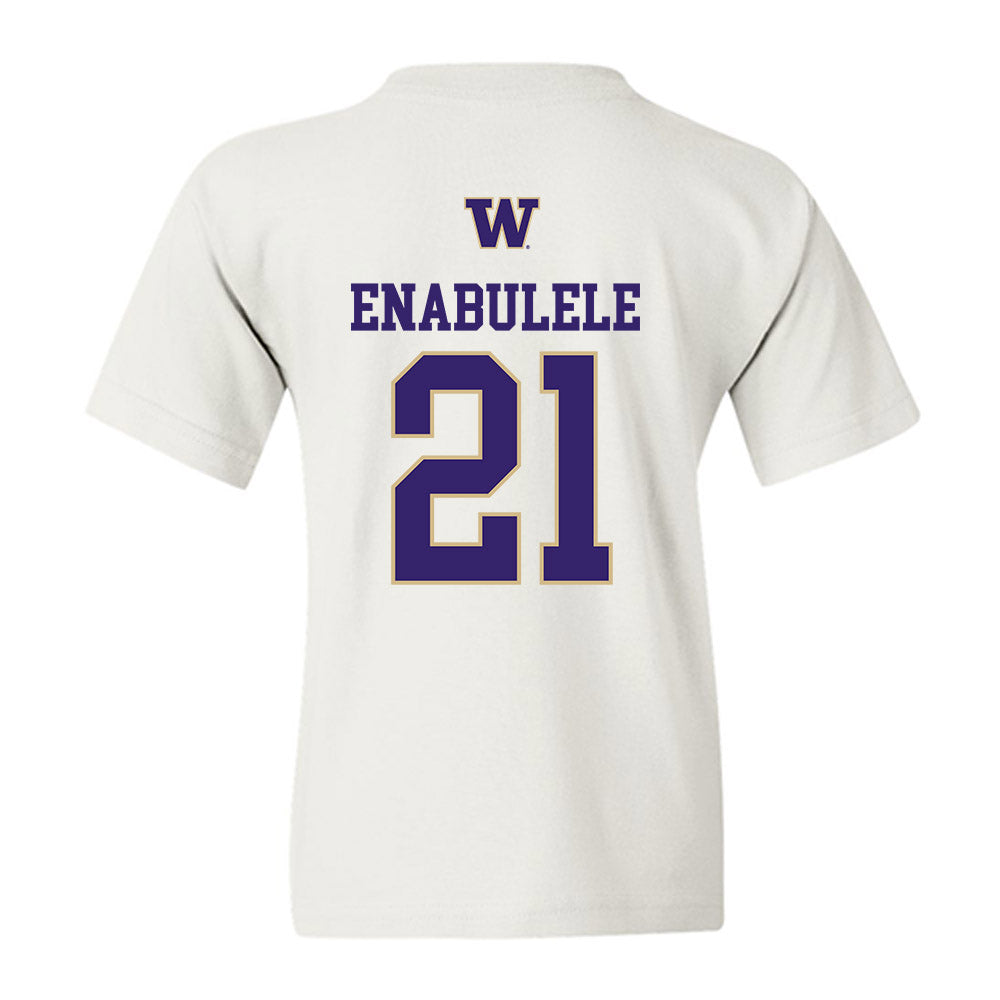 Washington - NCAA Men's Soccer : Osato Enabulele - Sports Shersey Youth T-Shirt-1