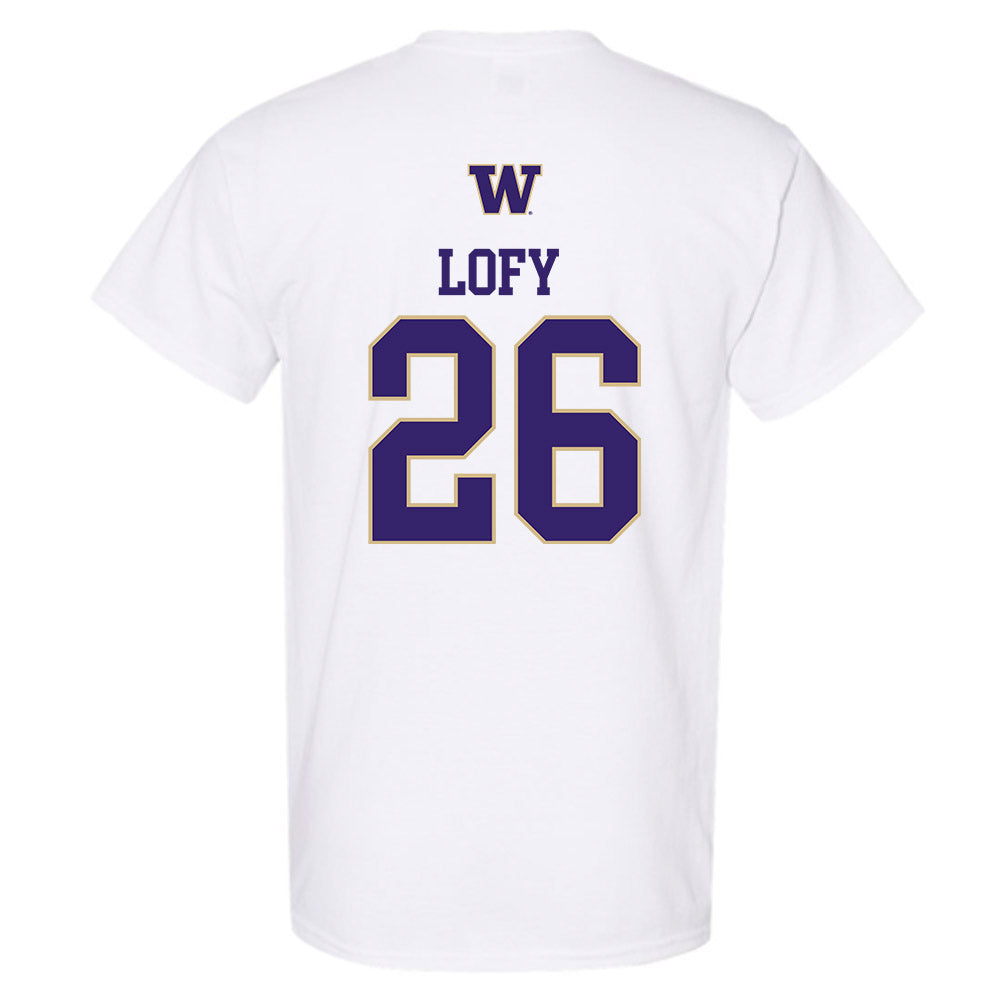 Washington - NCAA Men's Soccer : Connor Lofy - Sports Shersey T-Shirt-1