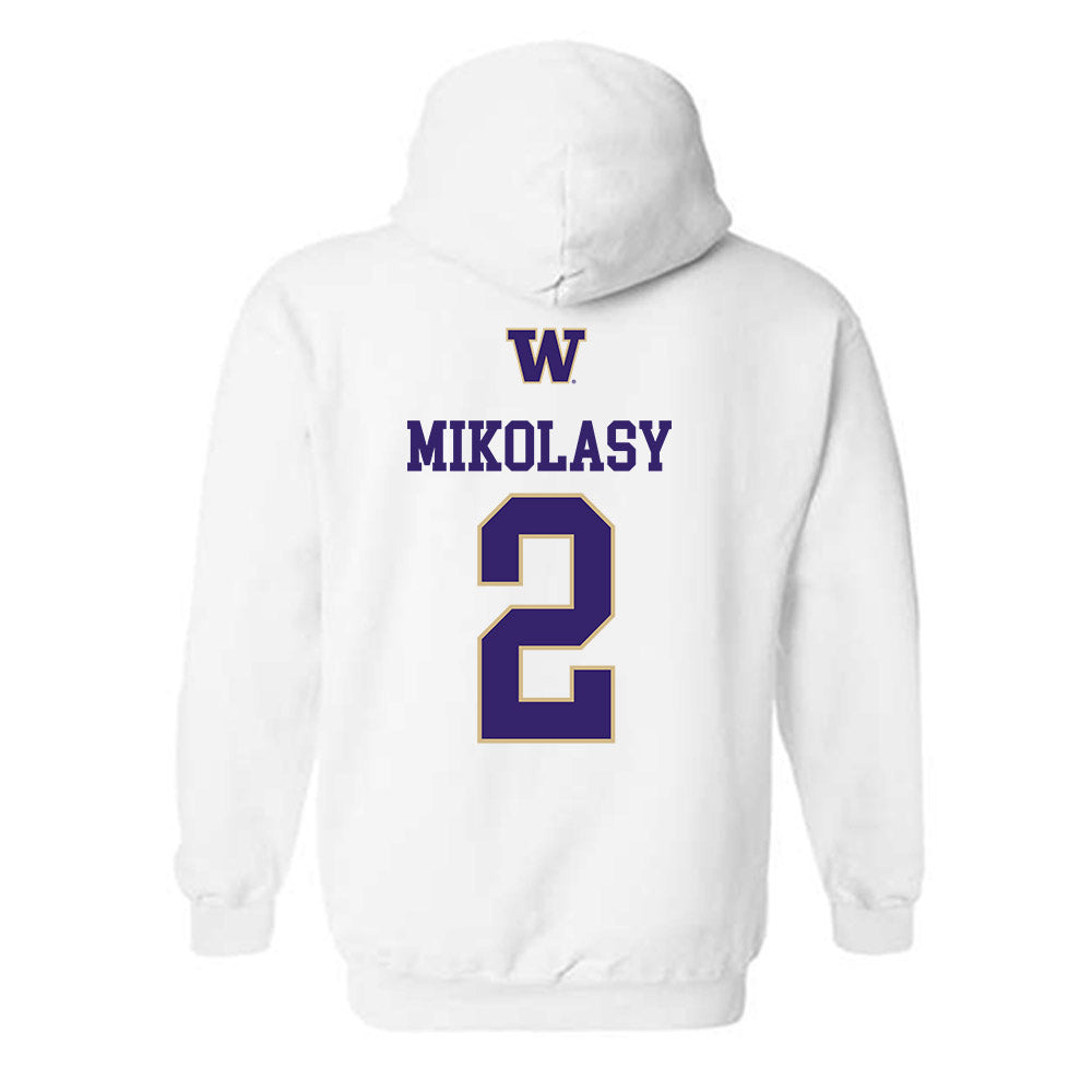 Washington - NCAA Men's Soccer : Harper Mikolasy - Sports Shersey Hooded Sweatshirt-1