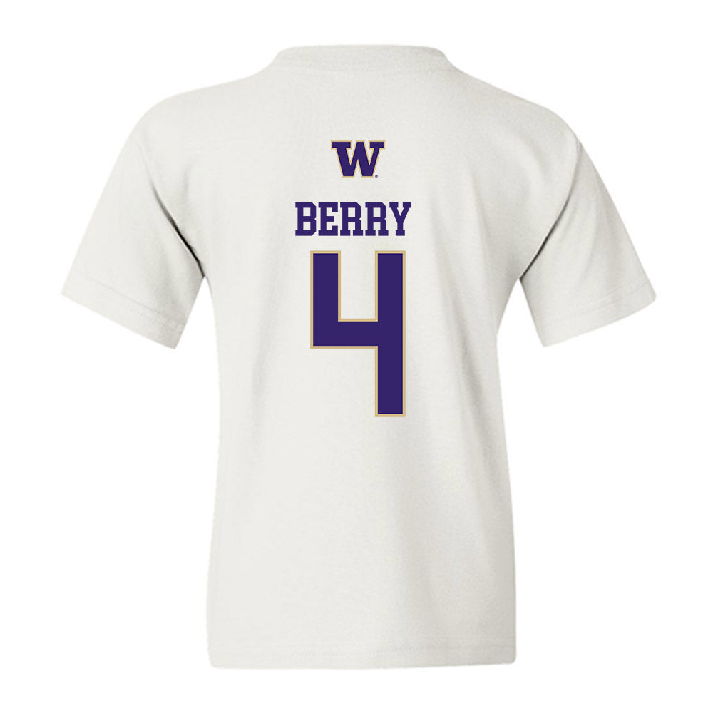 Washington - NCAA Women's Volleyball : Ava jo Berry - Sports Shersey Youth T-Shirt-1