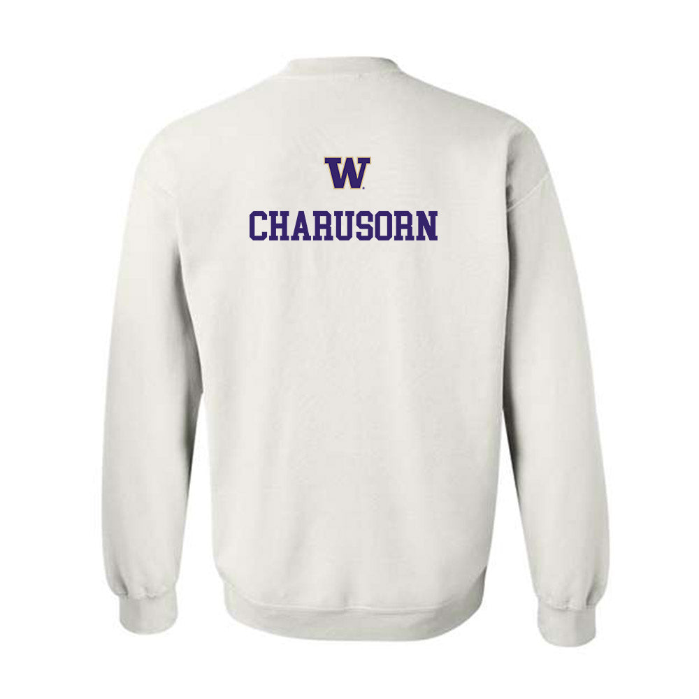 Washington - NCAA Men's Tennis : Penn Charusorn - Sports Shersey Crewneck Sweatshirt-1