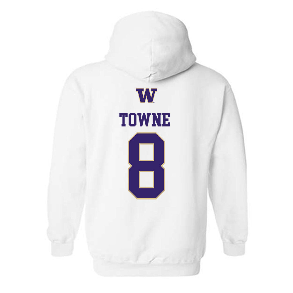 Washington - NCAA Beach Volleyball : Avery Towne - Sports Shersey Hooded Sweatshirt-1