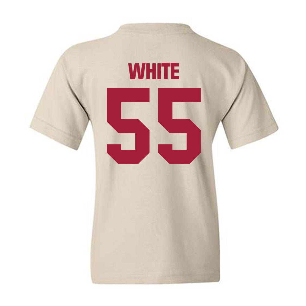 Indiana - NCAA Football : Rodney White - Youth T-Shirt-1